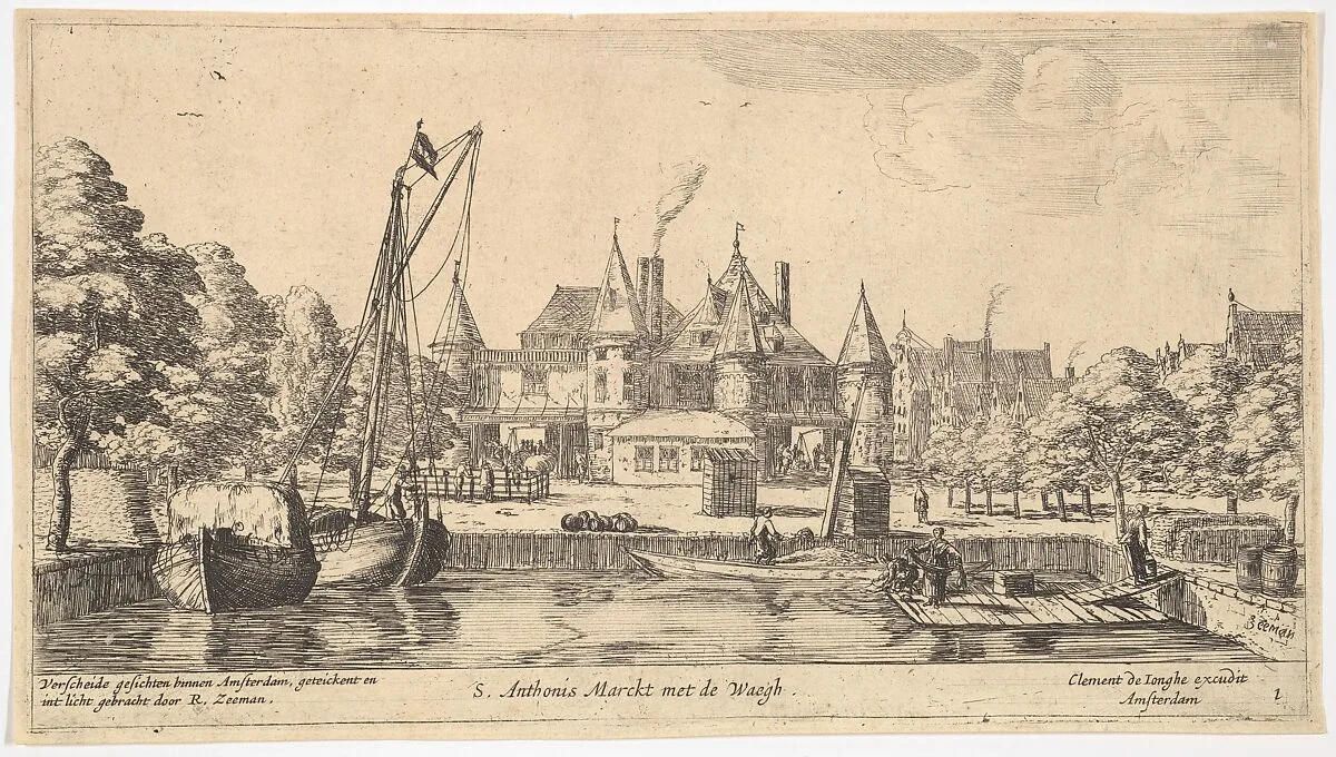 S. Anthonis Marckt met de Waegh — Reinier Nooms, called Zeeman