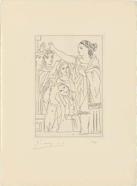 Oath of Women, from Lysistrata by Aristophanes — Pablo Picasso|Roger Lacourière|The Limited Editions Club