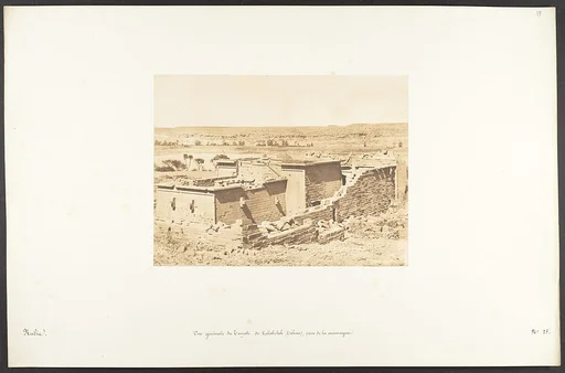 Vue générale du Temple de Kalabcheh (Talmis), prise de la montagne