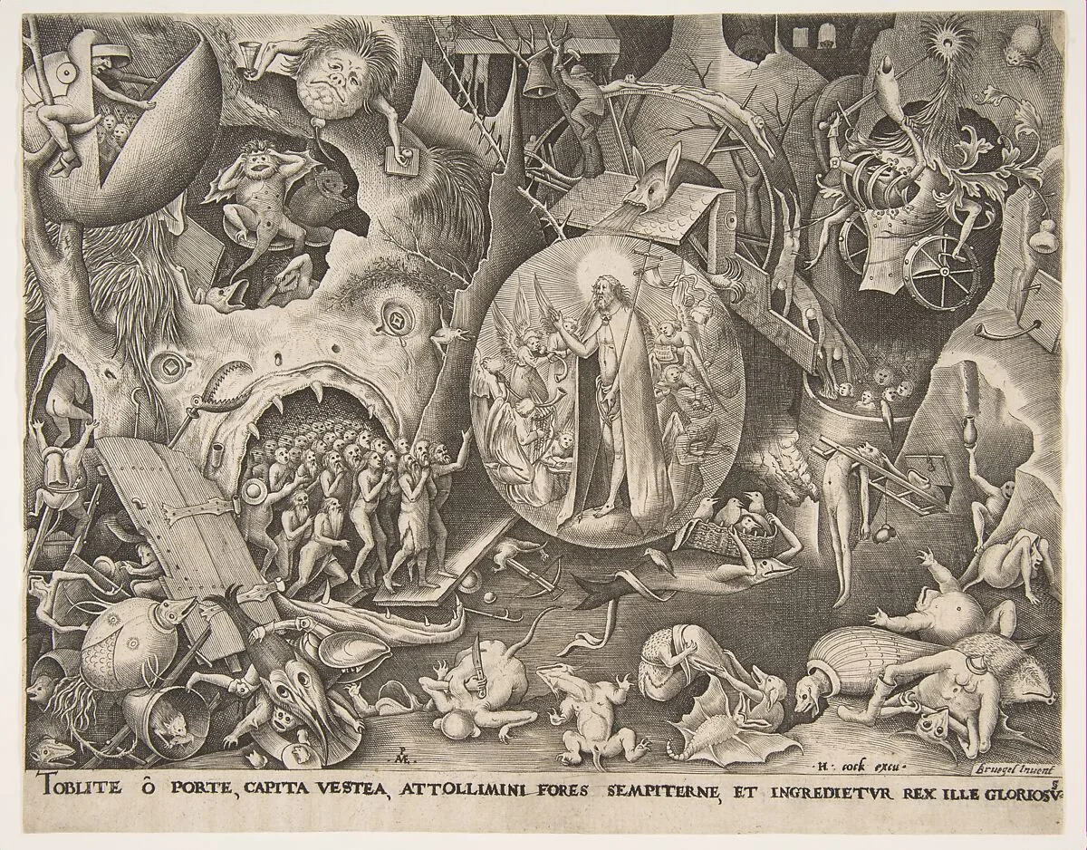 The Descent of Christ Into Limbo — Pieter Bruegel the Elder|Pieter van der Heyden|Hieronymus Cock
