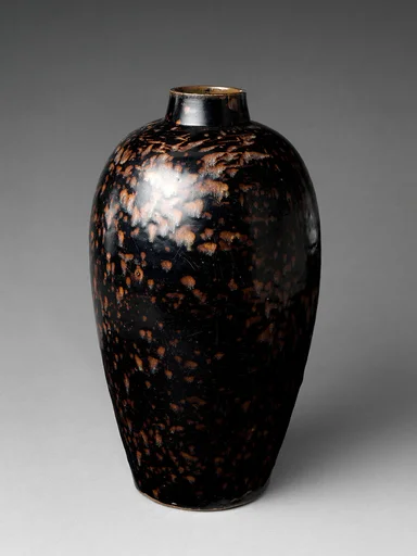 中國 元 吉州窰玳瑁釉梅瓶|Bottle in Meiping Shape with “Tortoiseshell” Glaze