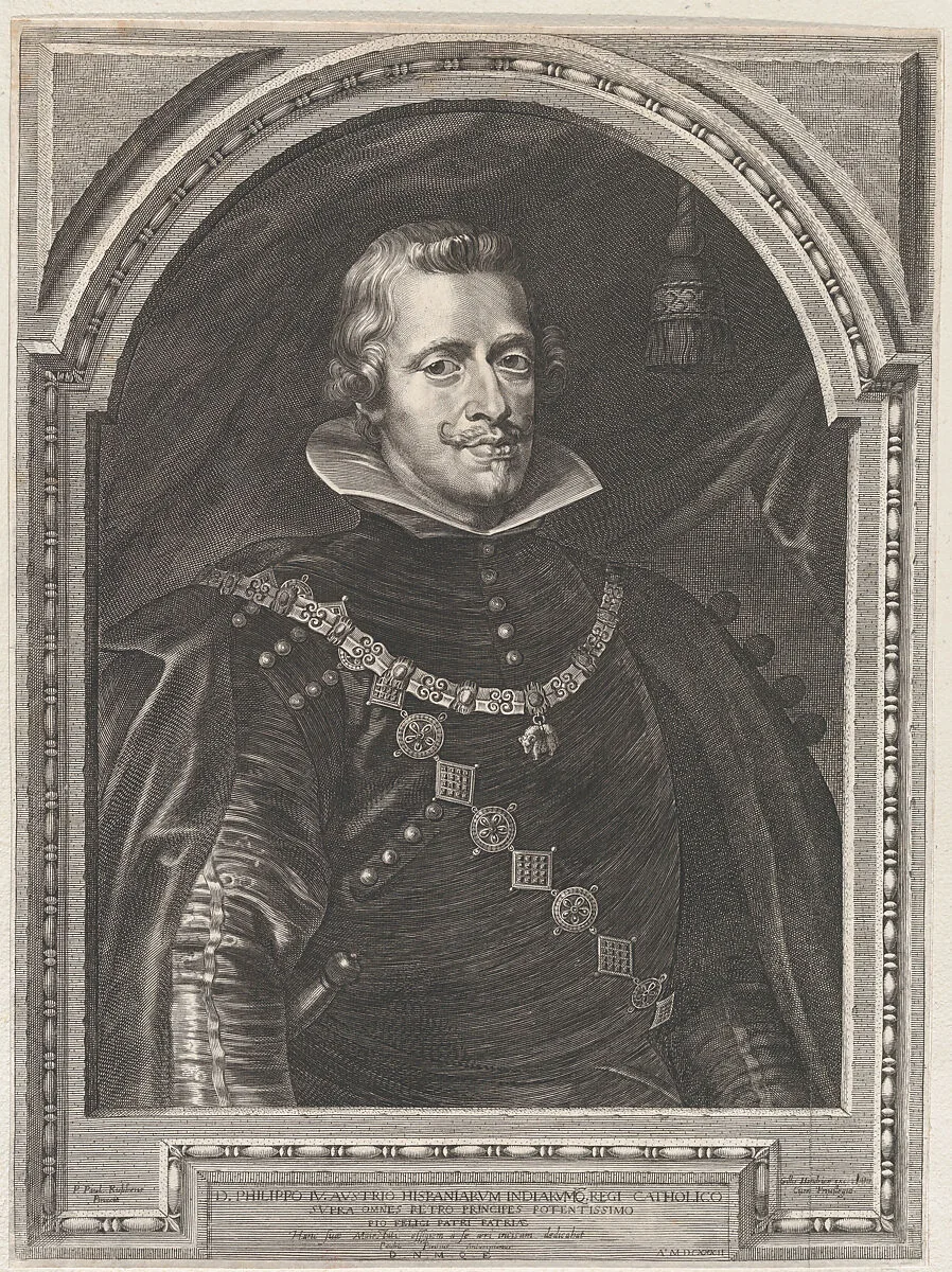 Portrait of Philip IV — Philip IV (Felipe IV), King of Spain|Paulus Pontius|Gillis Hendricx|Peter Paul Rubens