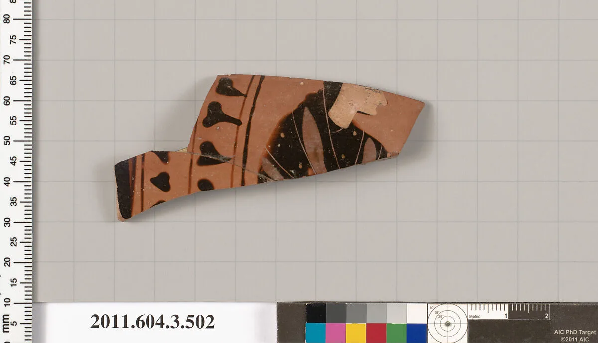 Terracotta fragment of a column-krater (bowl for mixing wine and water) — Unknown