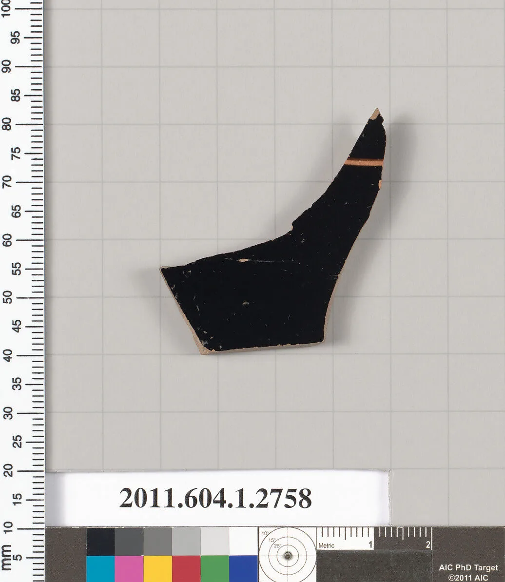 Terracotta fragment of a kylix (drinking cup) — Unknown