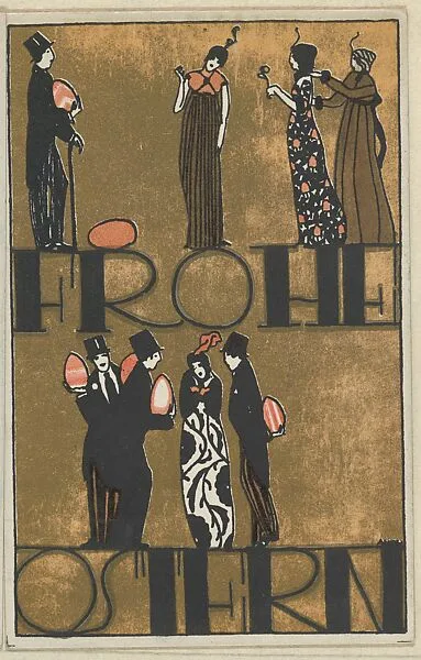 Happy Easter! (Frohe Ostern!) — Arnold Nechansky|Wiener Werkstätte