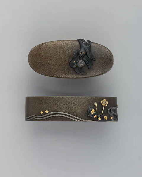 Sword-Hilt Collar and Pommel (Fuchigashira) — Unknown