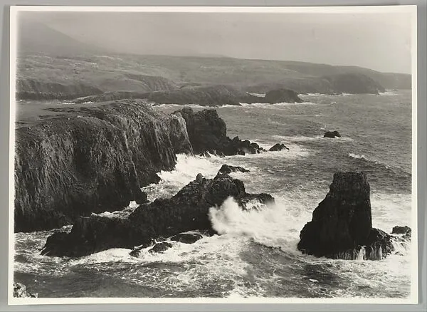 Atlantic Waves Beat against the West Coast of Lewis at Mlanghursta — Robert Moyes Adam