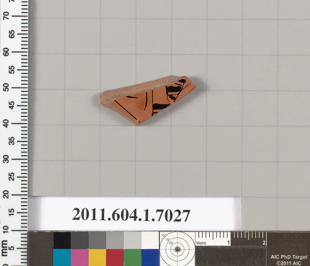 Terracotta fragment of a kylix (drinking cup) — Unknown