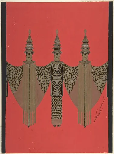 Costume design for "Les Murs"
