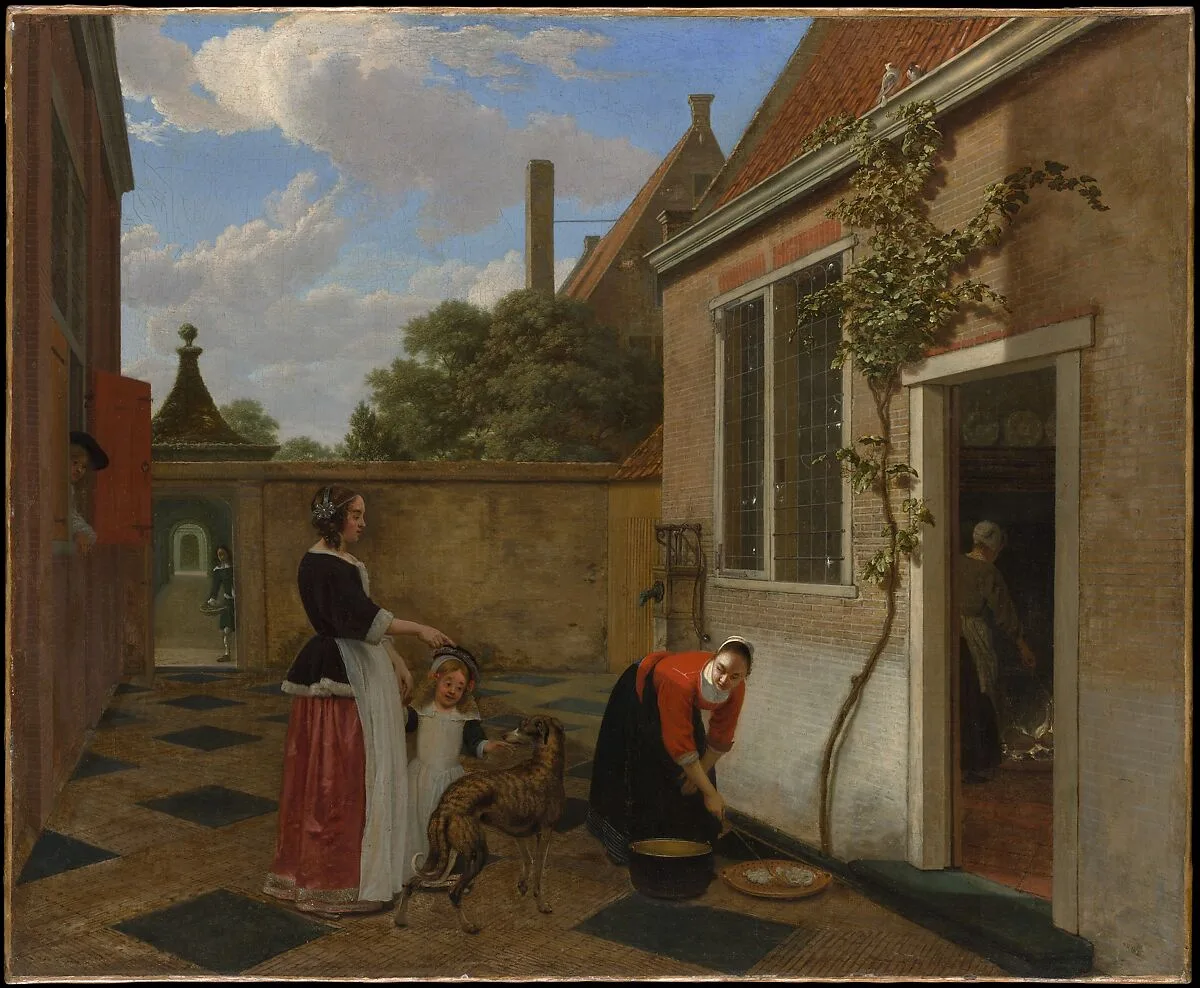 Scene in a Courtyard — Ludolf de Jongh