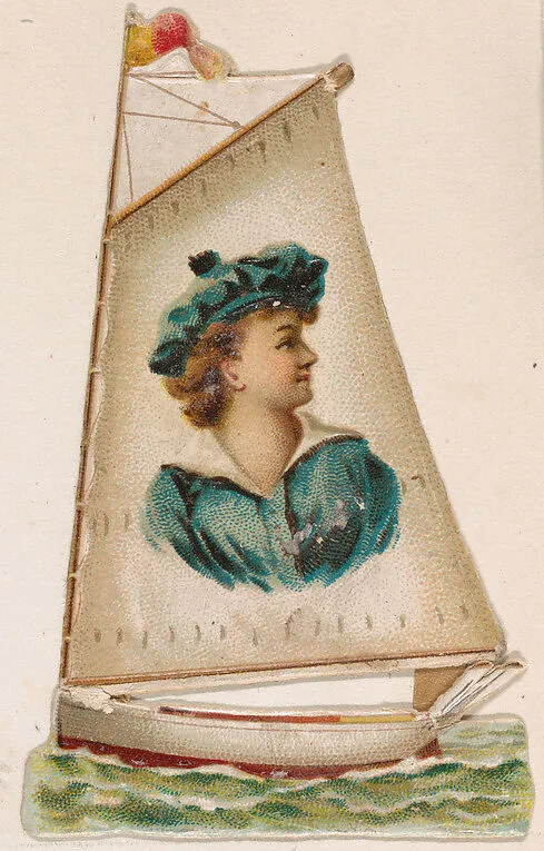 Sailboat, from the Novelties series (N228, Type 4) issued by Kinney Bros. — Kinney Brothers Tobacco Company