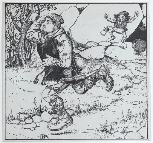 The Blacksmith Chooses Ye Raven and Runs Away With It, for "The Wonder Clock"