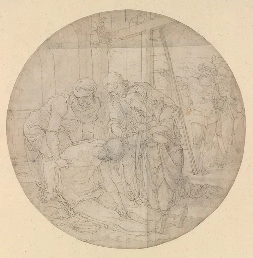 Christ at the Foot of the Cross, Mourned by Mary and John