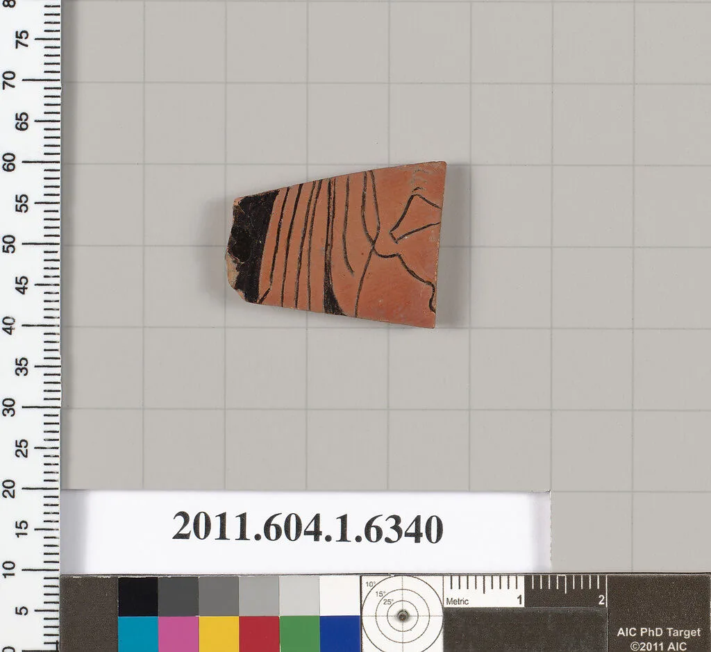 Terracotta fragment of a kylix (drinking cup) — Unknown