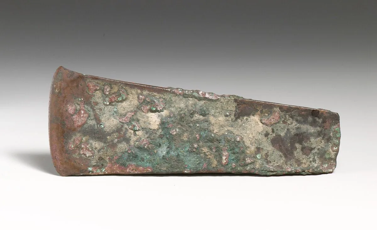Bronze axe head — Unknown