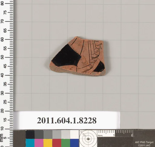 Terracotta fragment of a kylix (drinking cup)