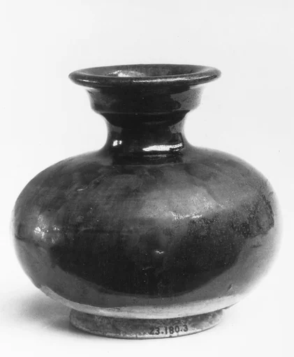唐  蓝釉壶|Jar