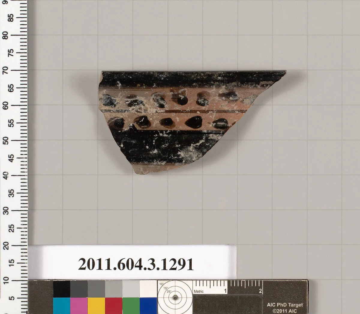 Terracotta rim fragment of a skyphos (deep drinking cup) — Unknown