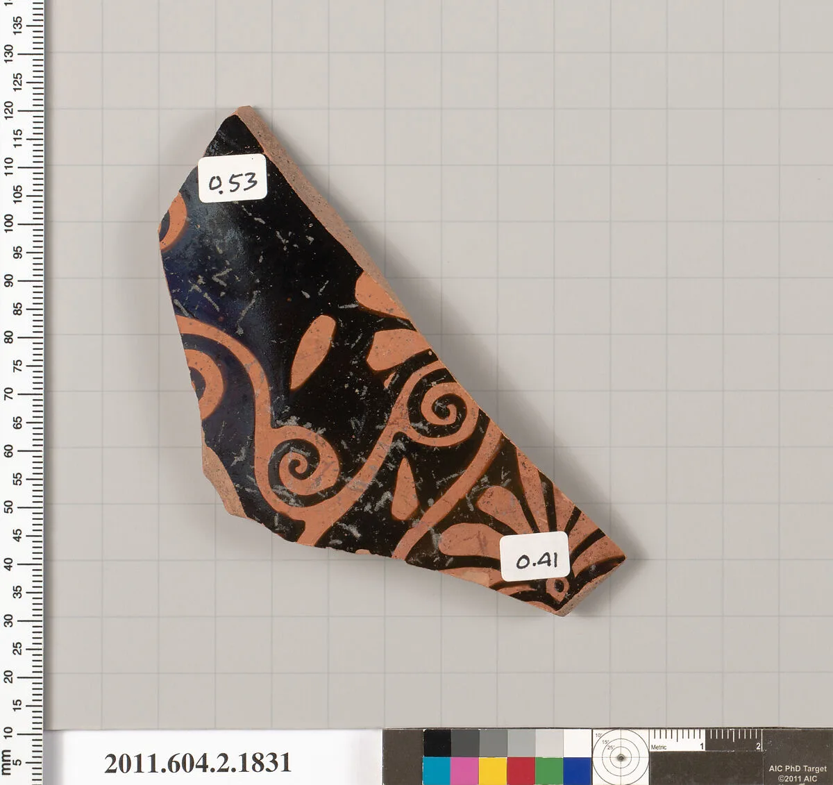 Terracotta fragment of a skyphos (deep drinking cup) — Unknown