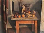 Still Life with Curtain