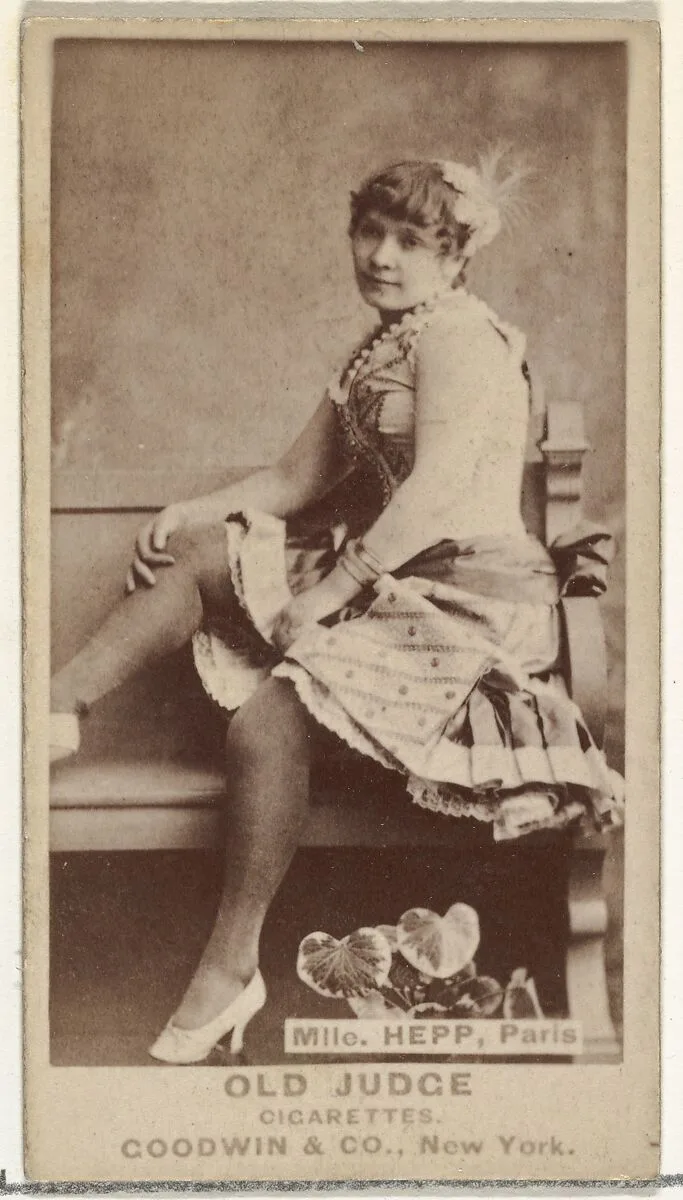 Mlle. Hepp, Paris, from the Actors and Actresses series (N171) for Old Judge Cigarettes — Goodwin & Company