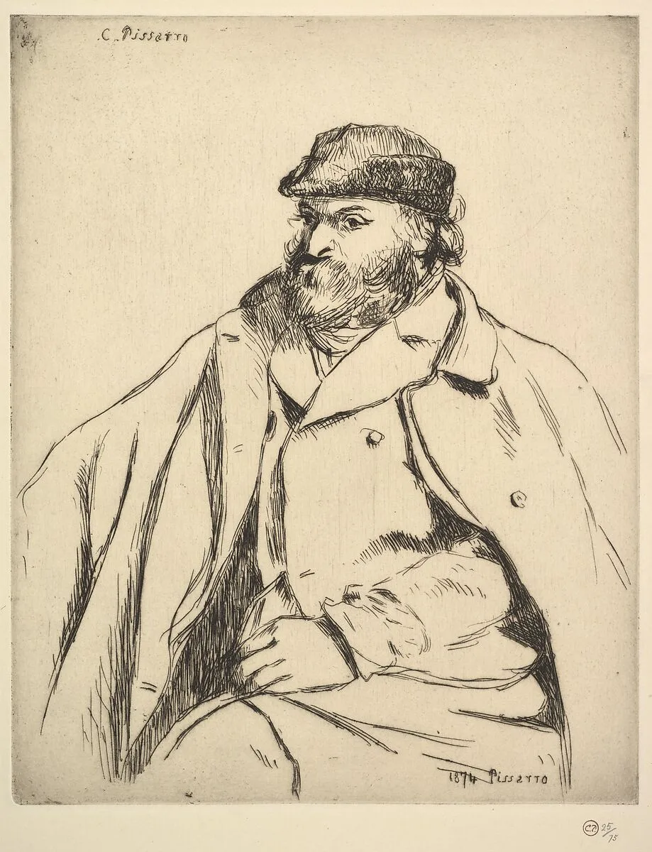 Portrait of Paul Cézanne — Camille Pissarro|Paul Cézanne
