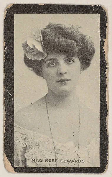 Miss Rose Edwards, Actress trade card (W500) — Unknown