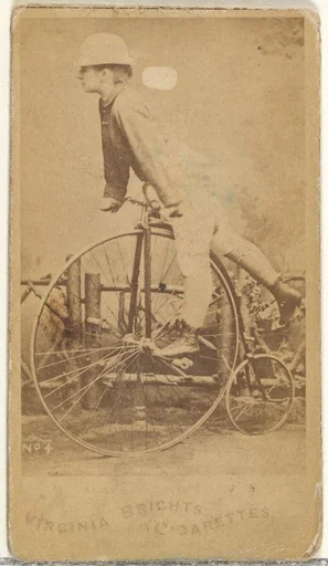 Card 4, from the Girl Cyclists series (N49) for Virginia Brights Cigarettes