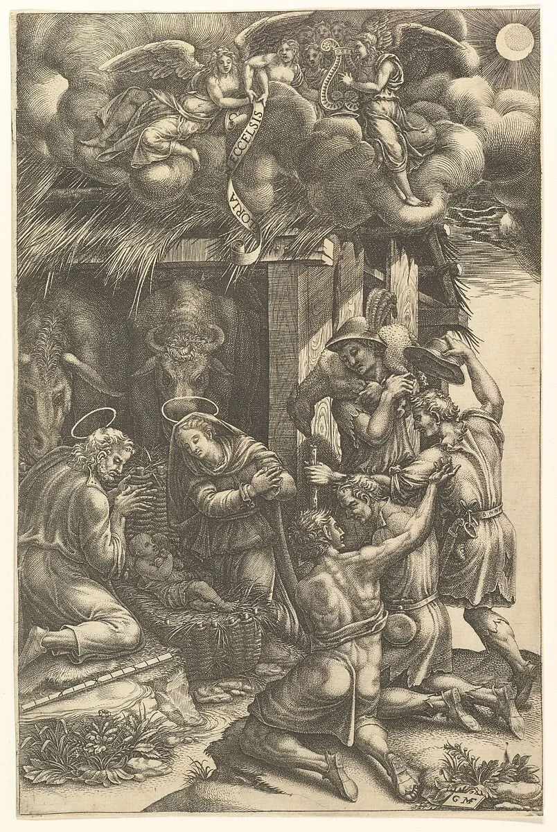 The Adoration of the Shepherds — Giorgio Ghisi