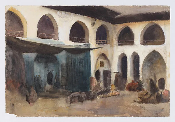 Courtyard Scene, Cairo — Emily Sargent