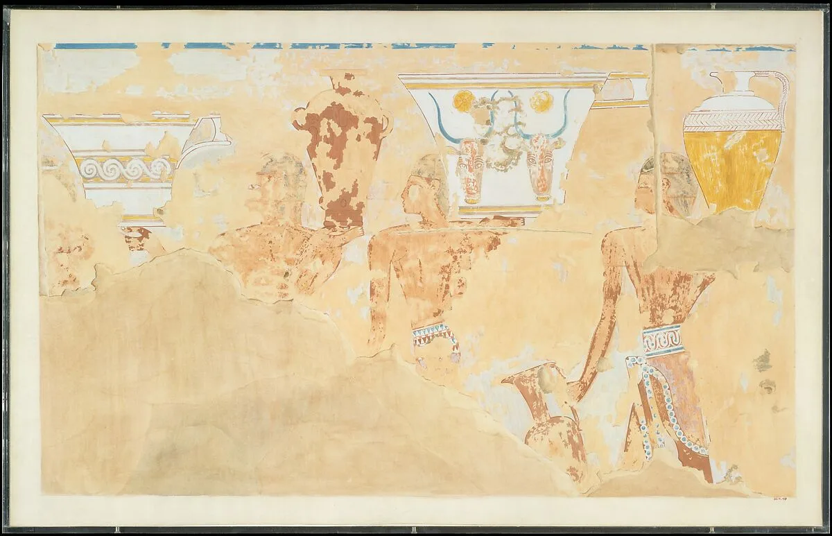 Fragmentary Scene of Foreigners, Tomb of Senenmut — Nina de Garis Davies