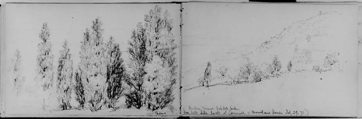 Hudson Towards Fishkill Landing, 1871 (from Sketchbook) — Daniel Huntington