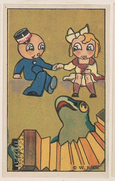 The Musical Frog, bakery card from the Pullman Kids in Wonderland series (D69), issued by the Weber Baking Company — Weber Baking Company