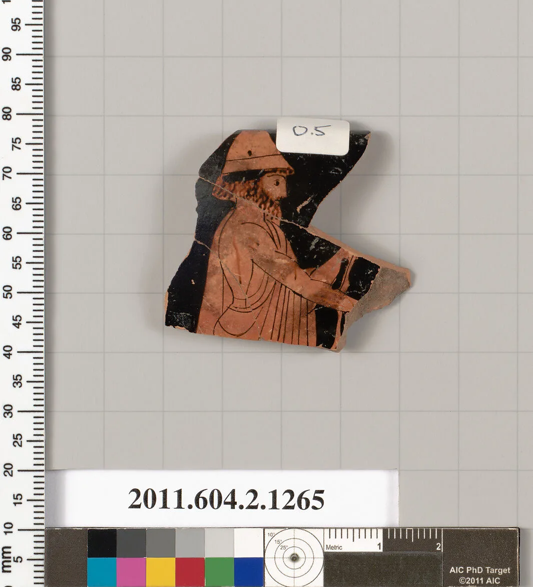 Terracotta rim fragment of a skyphos (deep drinking cup) — Unknown