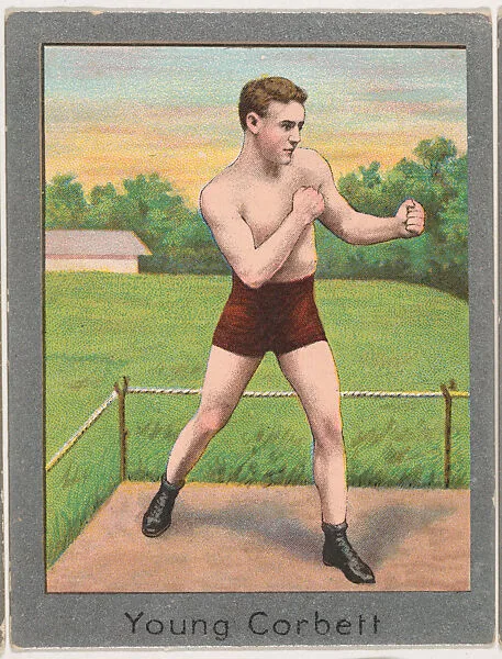 Young Corbett, from the Champion Athlete and Prize Fighter series (T220), issued by Mecca and Tolstoi Cigarettes — Mecca Cigarettes|Tolstoi Cigarettes