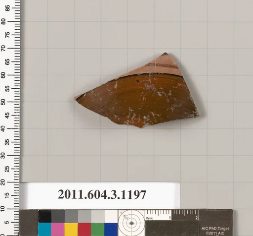 Terracotta fragment of a mastoid (drinking cup with narrow base)