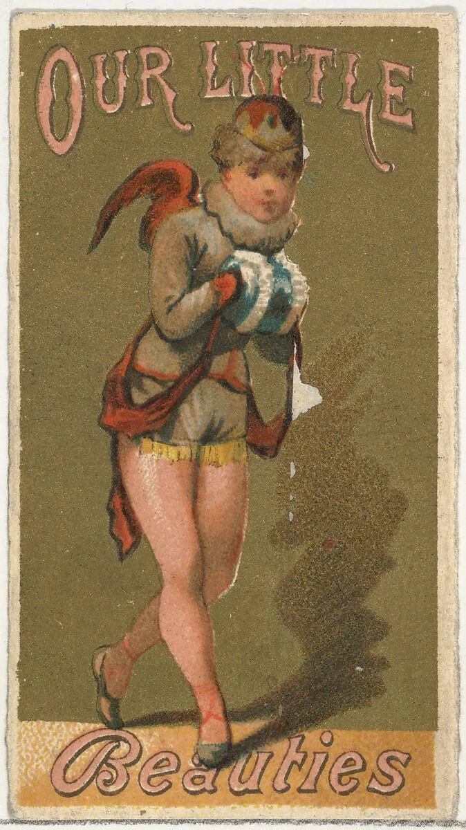 From the Girls and Children series (N58) promoting Our Little Beauties Cigarettes for Allen & Ginter brand tobacco products — Allen & Ginter