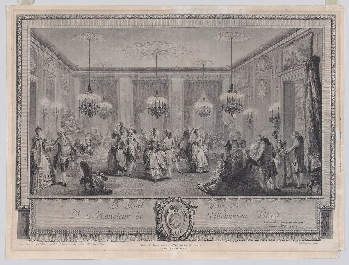 Le Bal Paré — Antoine Jean Duclos|Augustin de Saint-Aubin