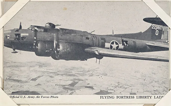 Flying Fortress Liberty Lady from Military--Official Photos cards (W615) — Unknown