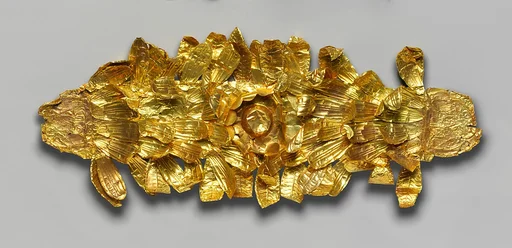 Gold funerary wreath