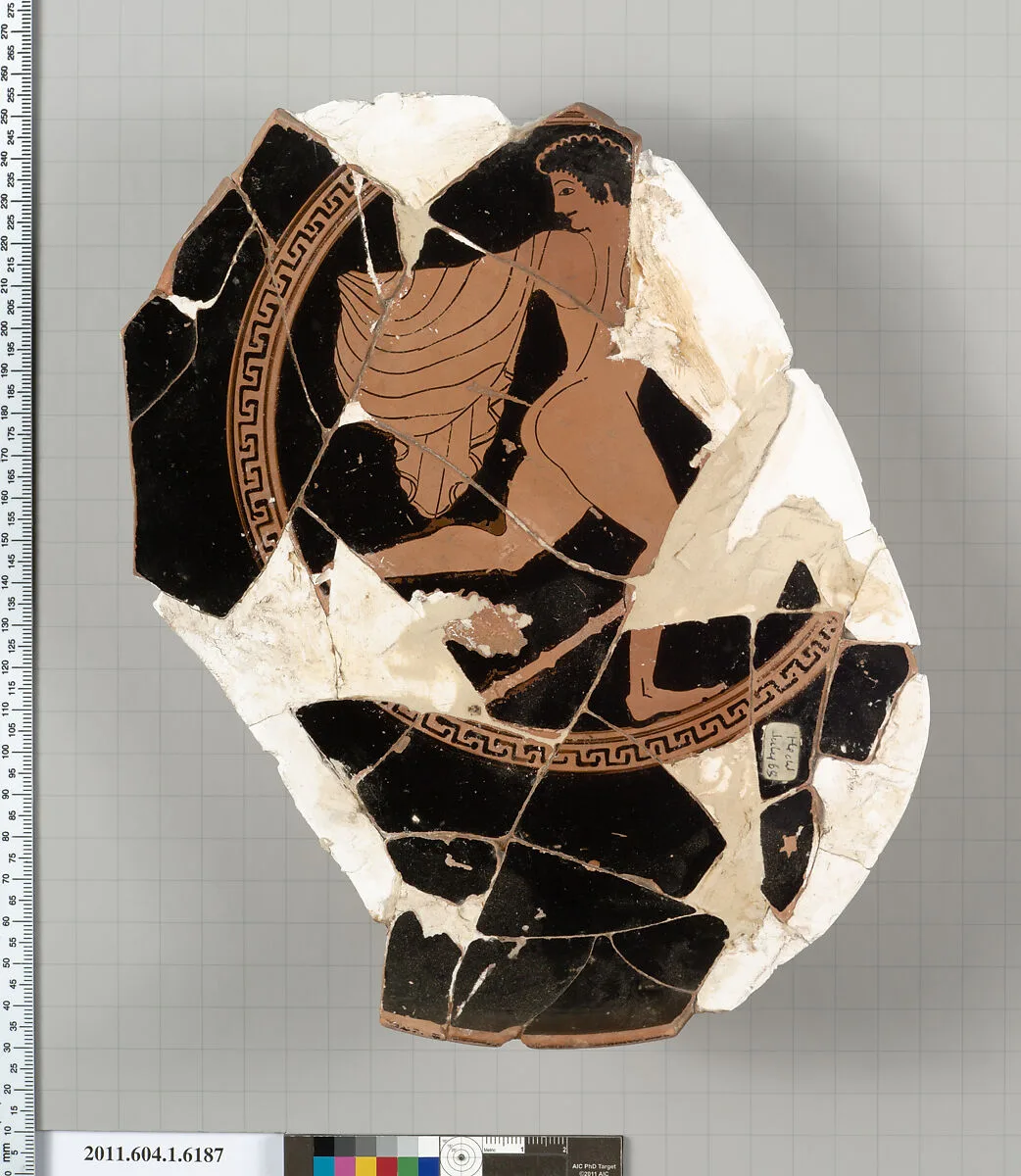 Terracotta fragment of a kylix (drinking cup) — Unknown