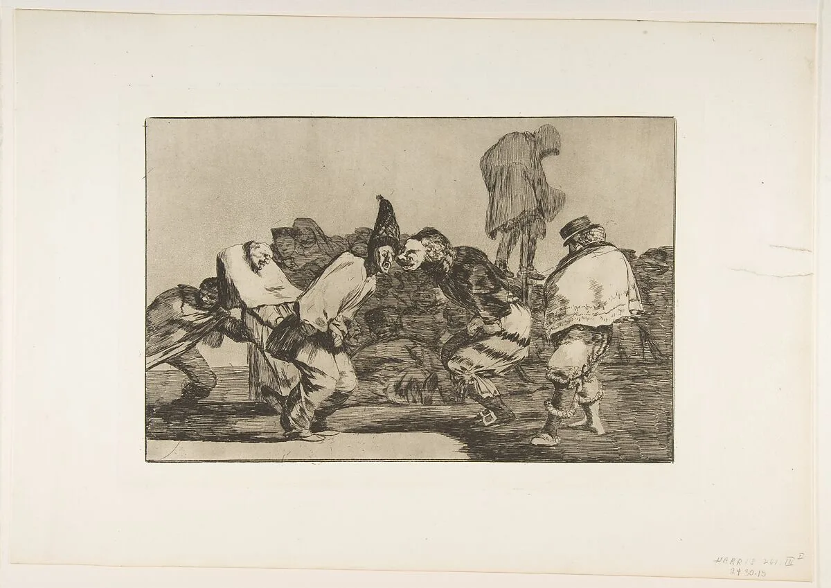 'Carnival Folly' from the 'Disparates' (Follies / Irrationalities) — Goya (Francisco de Goya y Lucientes)