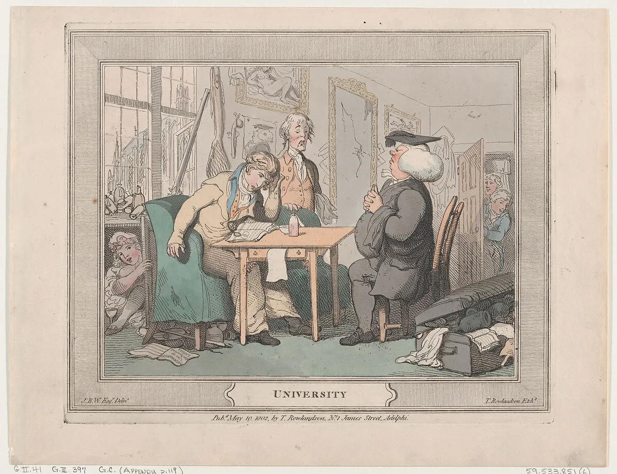 University — Thomas Rowlandson|James Brydges Willyams|Thomas Rowlandson