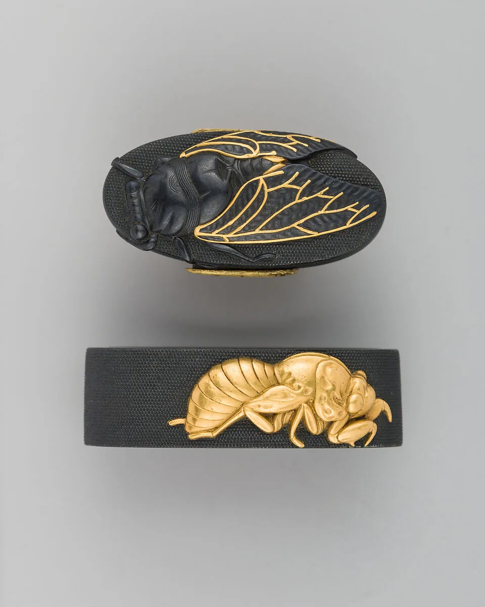 Sword-Hilt Collar and Pommel (Fuchigashira) — Unknown