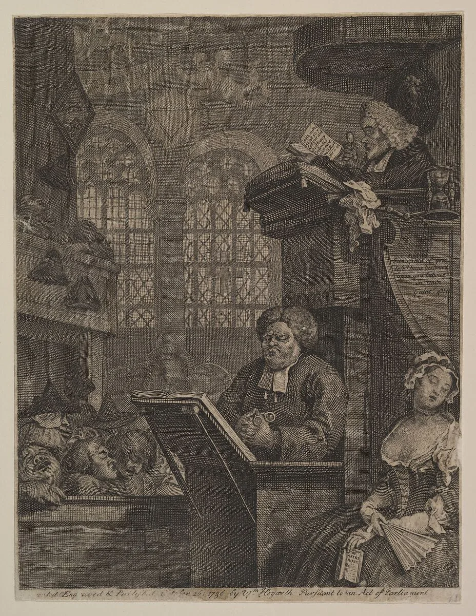 The Sleeping Congregation — William Hogarth