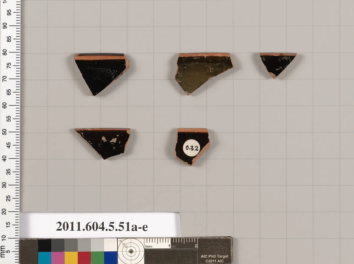 Terracotta rim fragments of kylikes (drinking cups) — Unknown