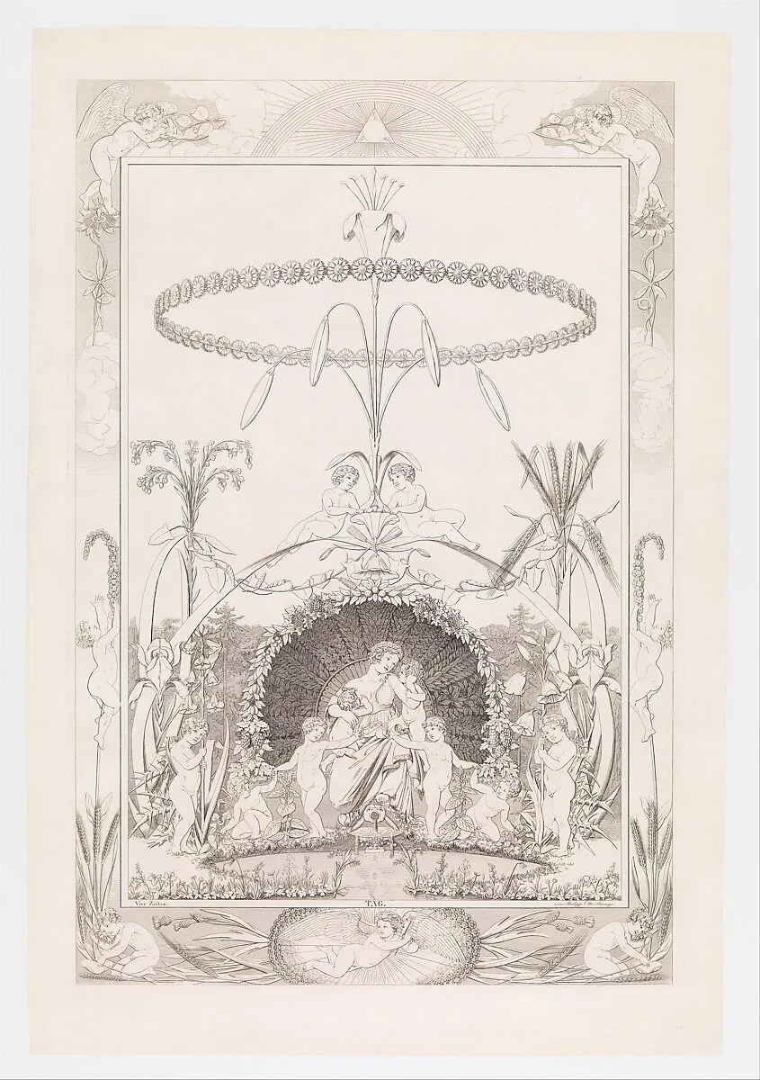 Day, from the series The Times of the Day — Philipp Otto Runge|Johann Adolph Darnstedt|Ephraim Gottlieb Krüger|Johann Gottlieb Seyfert