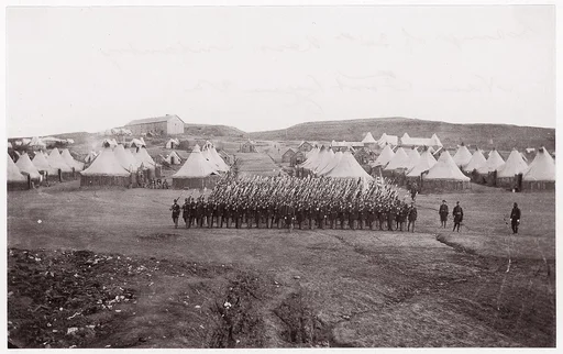 Camp of 34th Massachusetts Infantry near Fort Lyon, Virginia
