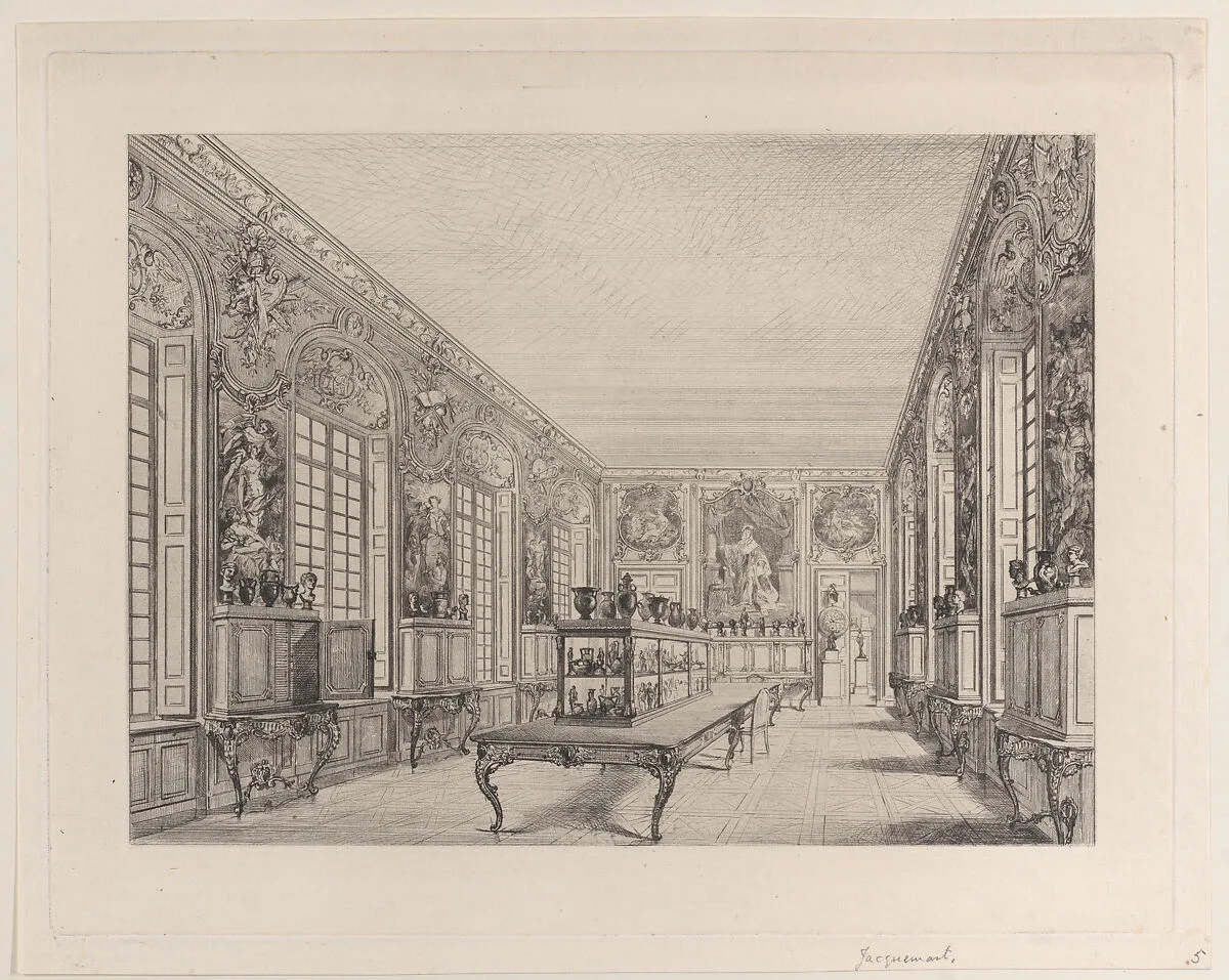Room in the Louvre Containing Gems and Jewels — Jules-Ferdinand Jacquemart
