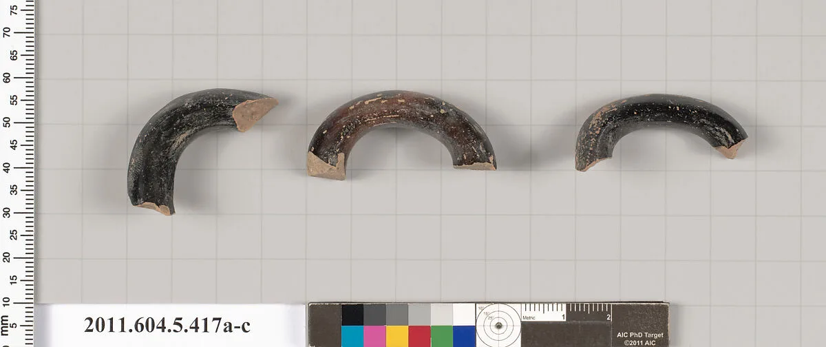Terracotta fragments of kylikes (drinking cups) — Unknown